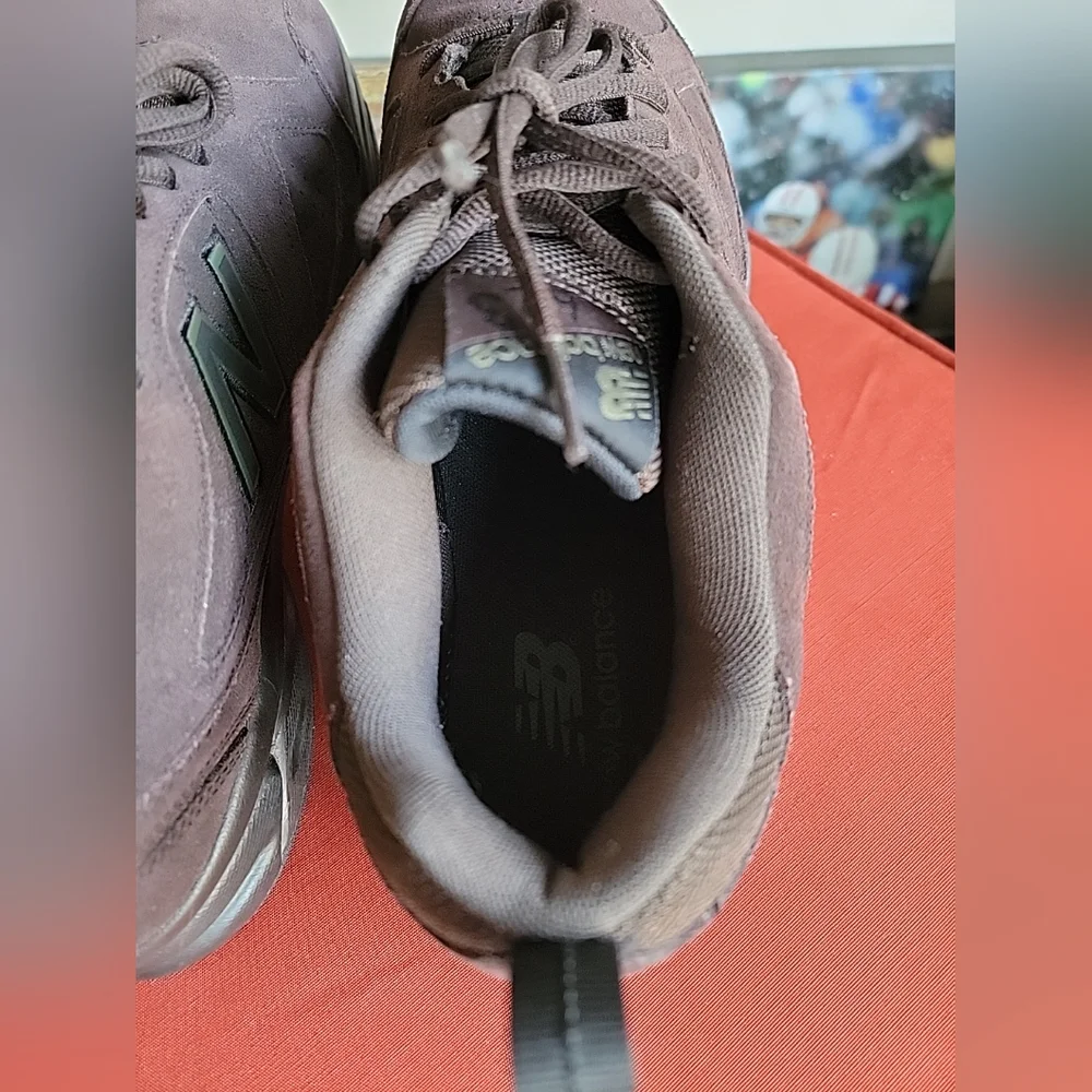 New Balance Brown Suede Sneakers with Chunky Soles - Picture 9 of 9
